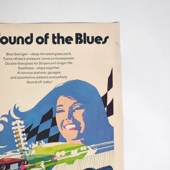 Walker Blue Swinger Print Ad 1970 Rod & Custom Magazine Sound of the Blues Retro - Picture 3 of 6
